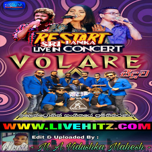 Restart Sri Lanka Live In Concert With Volare 2020 Live Show Image